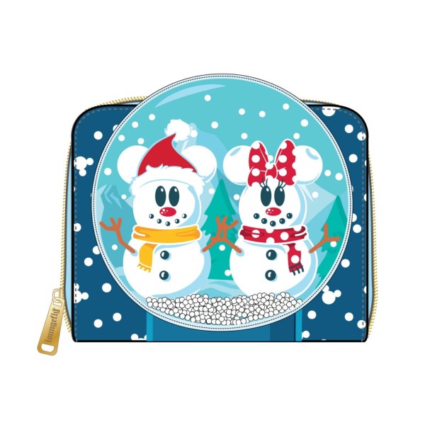 CARTERA GLOBO DE NIEVE MICKEY Y MINNIE - DISNEY LOUNGEFLY