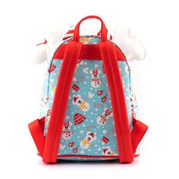 MINI MOCHILA Y DIADEMA MICKEY & MINNIE MUÑECOS DE NIEVE - DISNEY LOUNGEFLY