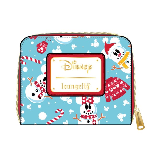 BILLETERA MUÑECO DE NIEVE MICKEY Y MINNIE - DISNEY LOUNGEFLY