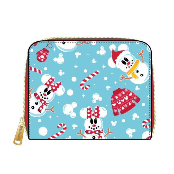 BILLETERA MUÑECO DE NIEVE MICKEY Y MINNIE - DISNEY LOUNGEFLY