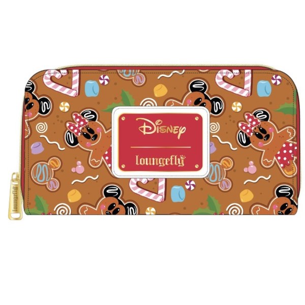 CARTERA DE PAN DE JENGIBRE DE MICKEY Y MINNIE - DISNEY LOUNGEFLY