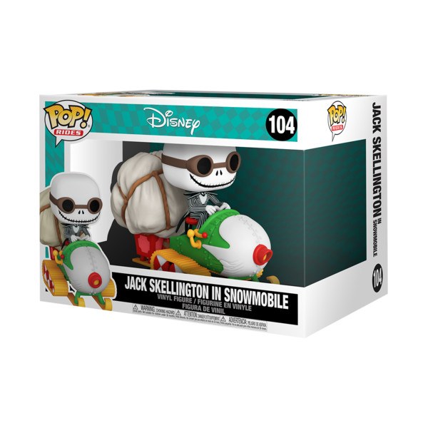 FUNKO POP RIDES! 104 - LA PESADILLA ANTES DE NAVIDAD - JACK EN MOTO DE NIEVE