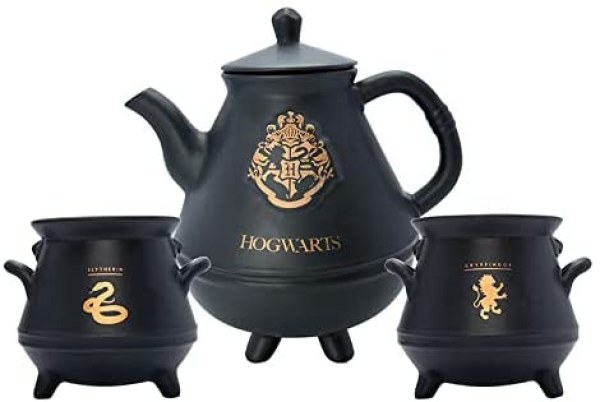 TETERA Y TAZAS CALDERO HOGWARTS - HARRY POTTER