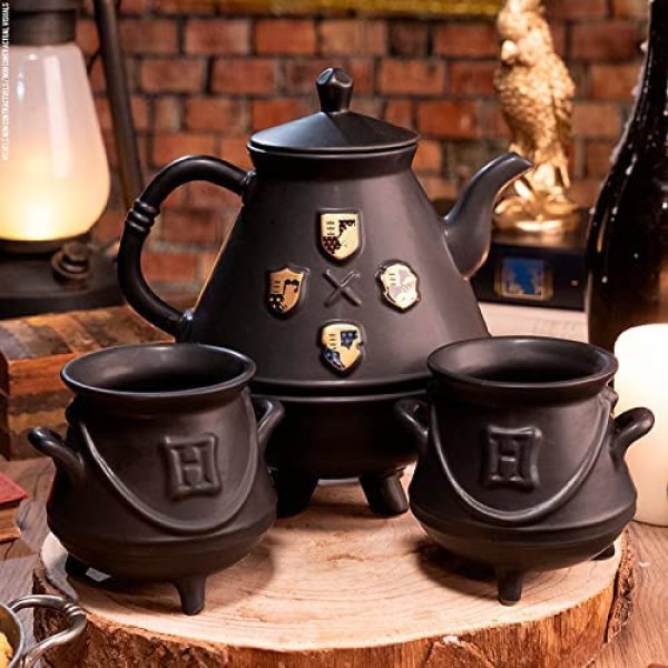 TETERA Y TAZAS CALDERO HOGWARTS - HARRY POTTER