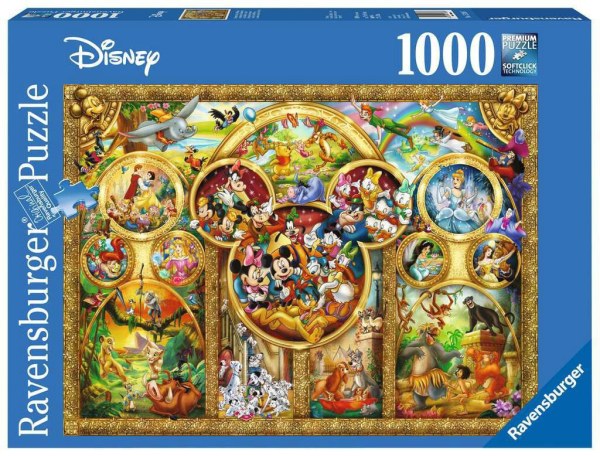 PUZZLE LOS TEMAS MAS HERMOSOS (1000 PIEZAS) - DISNEY