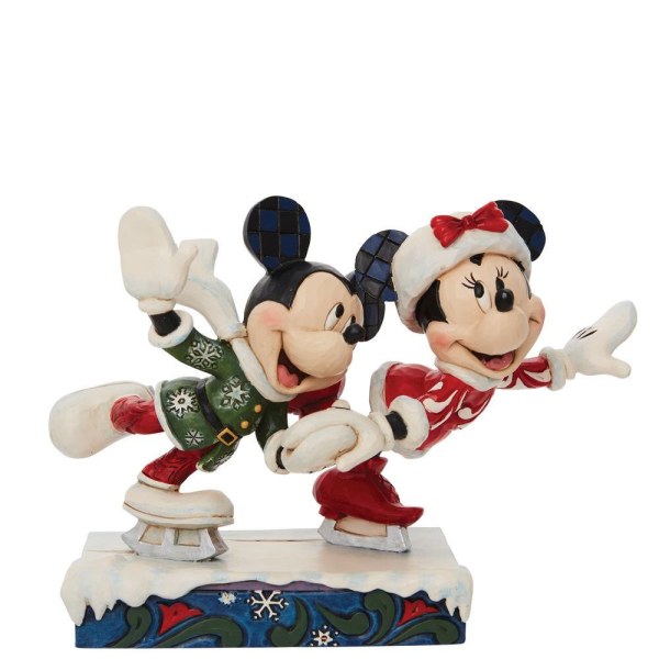 MICKEY Y MINNIE PATINAJE SOBRE HIELO - DISNEY TRADITIONS