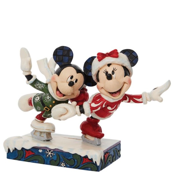 MICKEY Y MINNIE PATINAJE SOBRE HIELO - DISNEY TRADITIONS