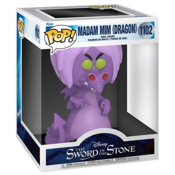 ¡ FUNKO POP! 1102 ( DE GRAN TAMAÑO ) - DISNEY LA ESPADA EN LA PIEDRA - SENORA MIM ( DRAGÓN )
