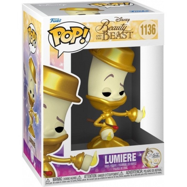 ¡ FUNKO POP! 1136 - DISNEY LA BELLA Y LA BESTIA - LUMIERE