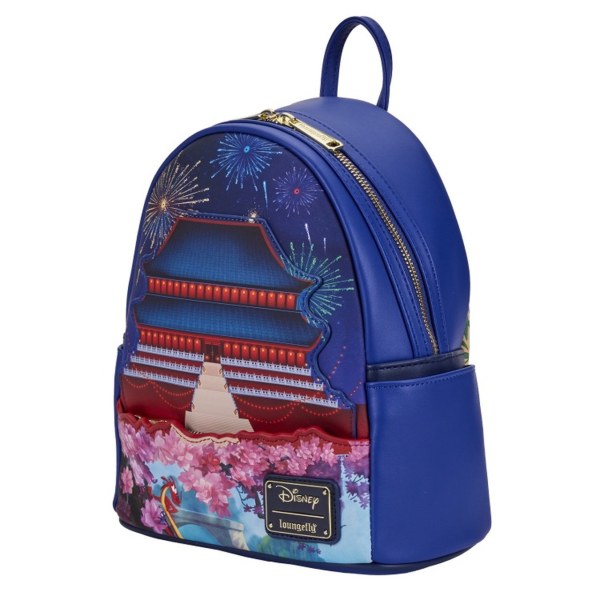 MINI MOCHILA MOCHILA MULÁN SERIE CASTILLO - DISNEY LOUNGEFLY
