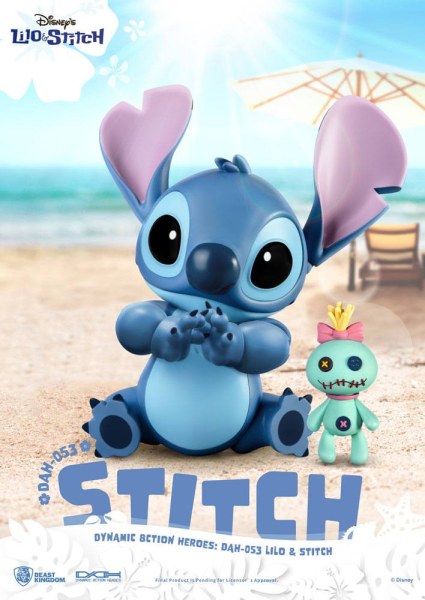 STITCH ARTICULADO - HÉROES DE ACCIÓN DINÁMICA DE DISNEY