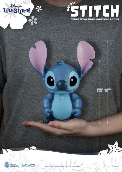 STITCH ARTICULADO - HÉROES DE ACCIÓN DINÁMICA DE DISNEY