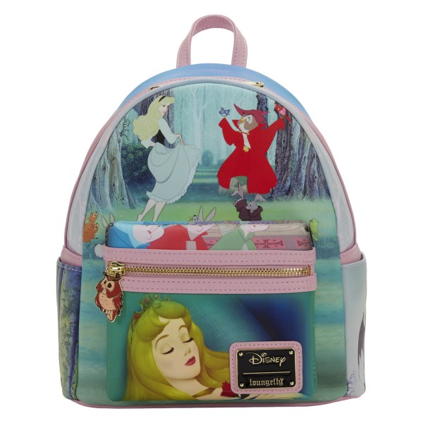 MINI MOCHILA MOCHILA ESCENA DE LA BELLA DURMIENTE - DISNEY LOUNGEFLY