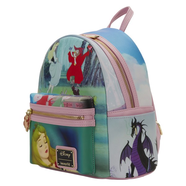 MINI MOCHILA MOCHILA ESCENA DE LA BELLA DURMIENTE - DISNEY LOUNGEFLY