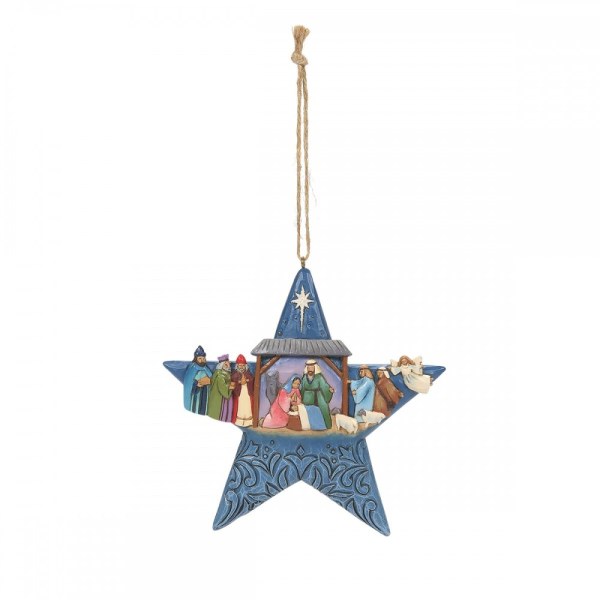 ADORNO DE ESTRELLA DEL NATIVIDAD - JIM SHORE HEARTWOOD CREEK