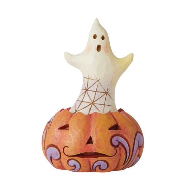 MINI FIGURA DE CALABAZA DE HALLOWEEN - JIM SHORE HEARTWOOD CREEK