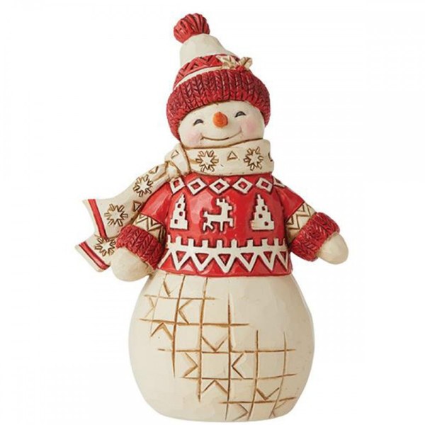 MUÑECO DE NIEVE NÓRDICO - JIM SHORE HEARTWOOD CREEK