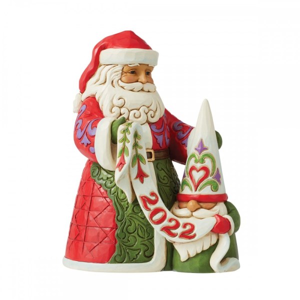 PAPÁ NOEL CON GNOMO - JIM SHORE HEARTWOOD CREEK