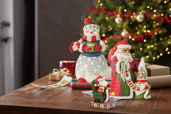 PAPÁ NOEL CON GNOMO - JIM SHORE HEARTWOOD CREEK