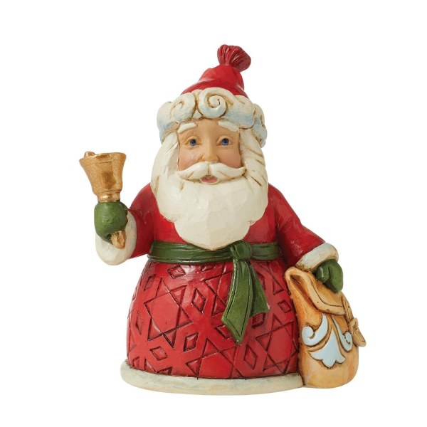 PAPÁ NOEL CON UNA CAMPANA - JIM SHORE HEARTWOOD CREEK