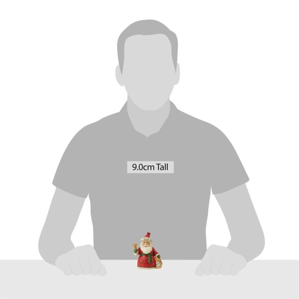 PAPÁ NOEL CON UNA CAMPANA - JIM SHORE HEARTWOOD CREEK