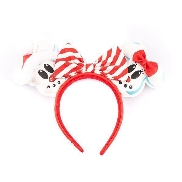 MINNIE & MICKEY SNOWMAN HEADBAND - DISNEY LOUNGEFLY