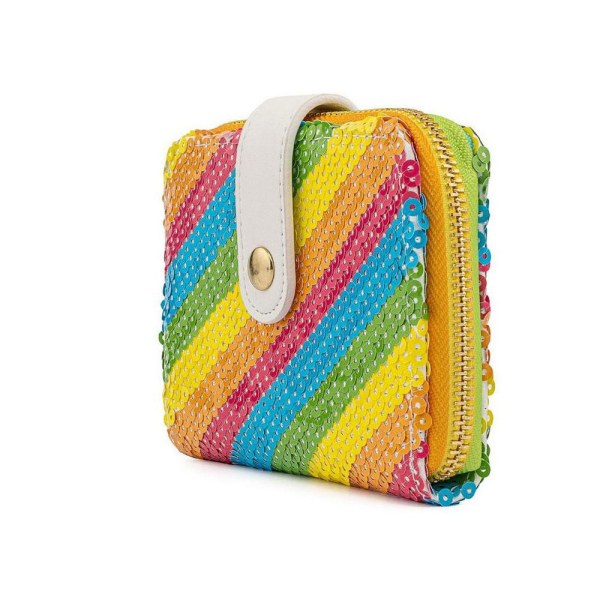 CARTERA MINNIE ARCO IRIS LENTEJUELAS - DISNEY LOUNGEFLY