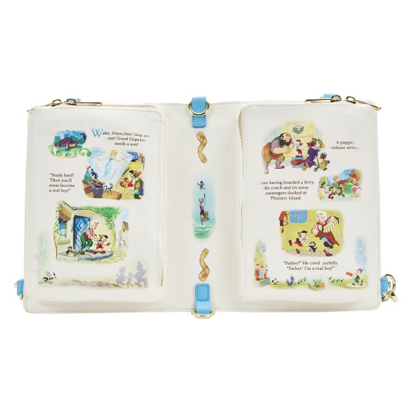 PINOCHO SERIE LIBRO BOLSO BANDOLERA - DISNEY LOUNGEFLY