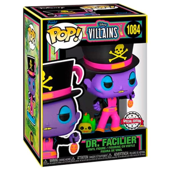 ¡ FUNKO POP! 1084 EDICIÓN ESPECIAL - DOCTOR FACILIER LUZ NEGRA - LA PRINCESA Y EL SAPO - EDICIÓN ESPECIAL