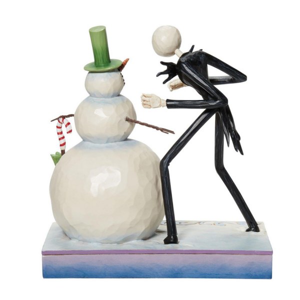 DISNEY TRADITIONS => MR JACK CON EL MUÑECO DE NIEVE - LA NIGHTMARE BEFORE CHRISTMAS