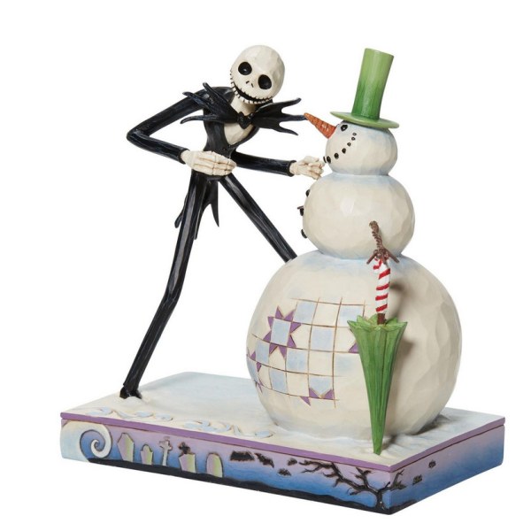 DISNEY TRADITIONS => MR JACK CON EL MUÑECO DE NIEVE - LA NIGHTMARE BEFORE CHRISTMAS