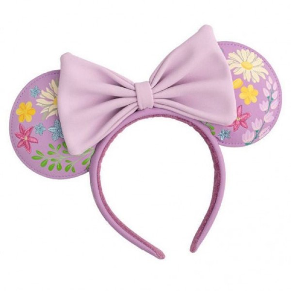 DIADEMA MINNIE BORDADA FLORES - DISNEY LOUNGEFLY