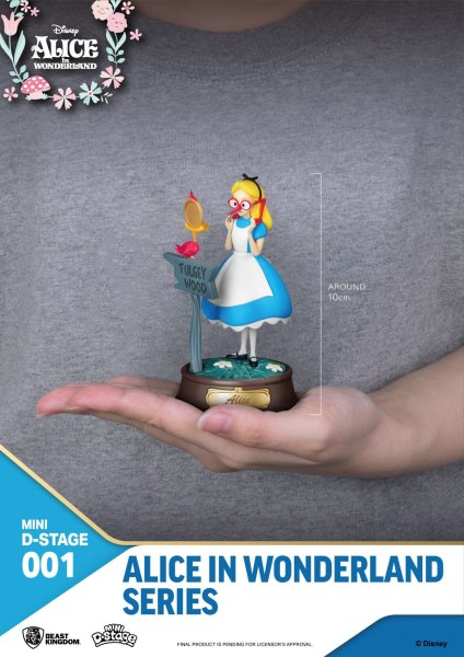 PACK 6 FIGURAS MINI ALICIA EN EL PAÍS DE LAS MARAVILLAS - MINI DISNEY D-STAGE