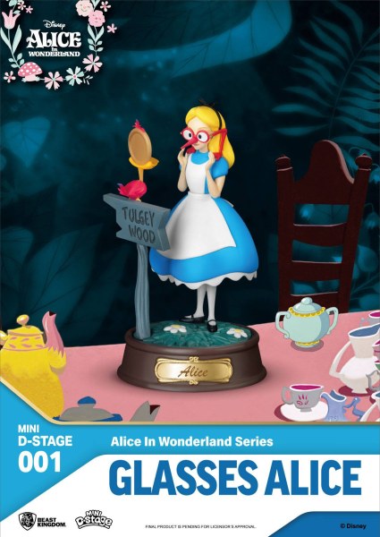 PACK 6 FIGURAS MINI ALICIA EN EL PAÍS DE LAS MARAVILLAS - MINI DISNEY D-STAGE