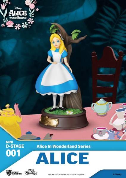 PACK 6 FIGURAS MINI ALICIA EN EL PAÍS DE LAS MARAVILLAS - MINI DISNEY D-STAGE
