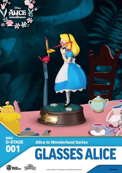 PACK 6 FIGURAS MINI ALICIA EN EL PAÍS DE LAS MARAVILLAS - MINI DISNEY D-STAGE