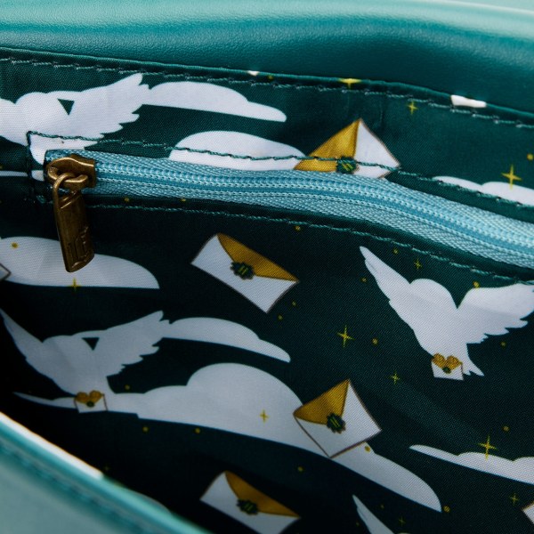 BOLSO BANDOLERA DORADO HOGWARTS - HARRY POTTER LOUNGEFLY