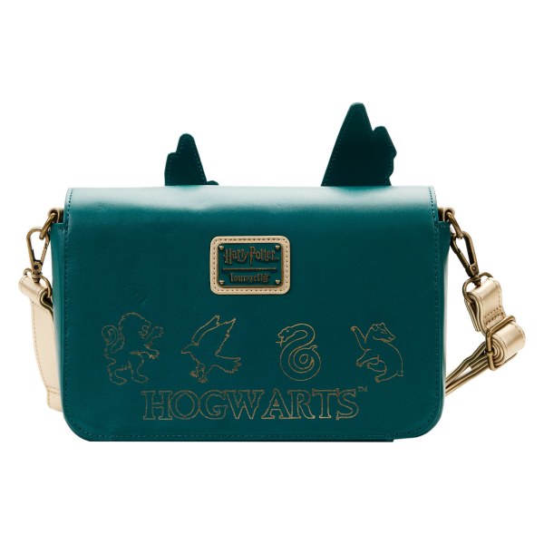 BOLSO BANDOLERA DORADO HOGWARTS - HARRY POTTER LOUNGEFLY