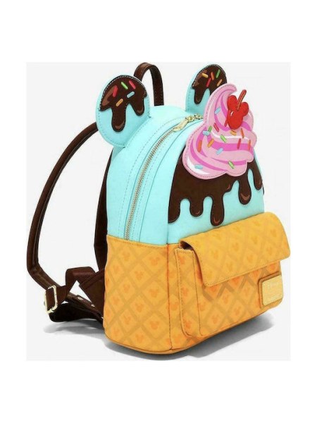 MINI MOCHILA MOCHILA DE HELADOS DE DISNEY MICKEY Y MINNIE - DISNEY LOUNGEFLY