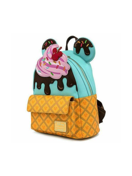 MINI MOCHILA MOCHILA DE HELADOS DE DISNEY MICKEY Y MINNIE - DISNEY LOUNGEFLY