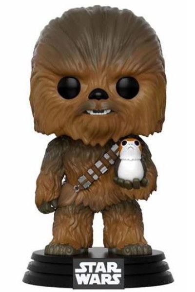 ¡ FUNKO POP! 195 - CHEWBACCA Y PORG - STAR WARS VIII