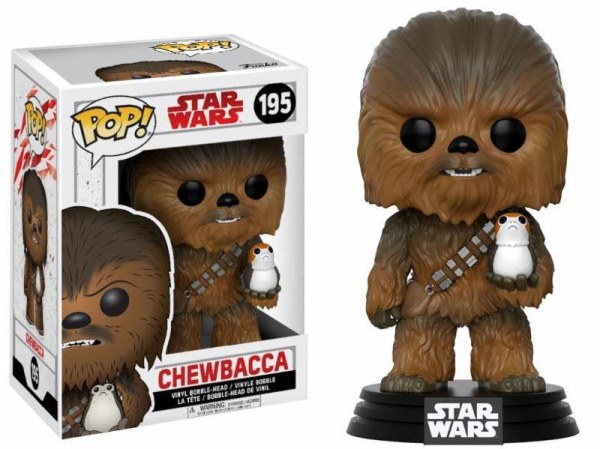 ¡ FUNKO POP! 195 - CHEWBACCA Y PORG - STAR WARS VIII