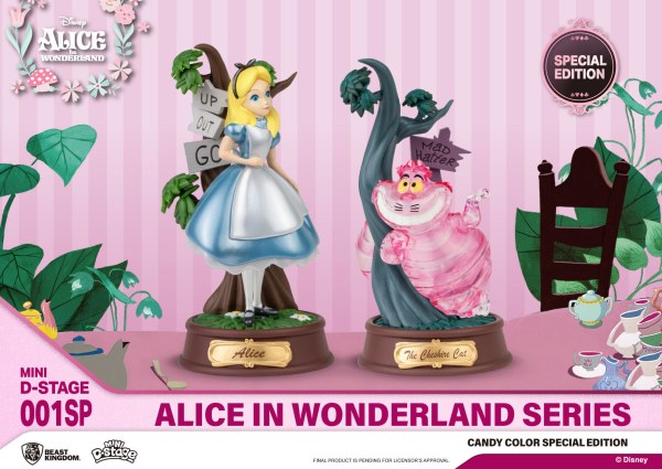 PACK 2 FIGURAS ALICIA EN EL PAÍS DE LAS MARAVILLAS CANDY COLOR EDICIÓN ESPECIAL - MINI DISNEY D-STAGE