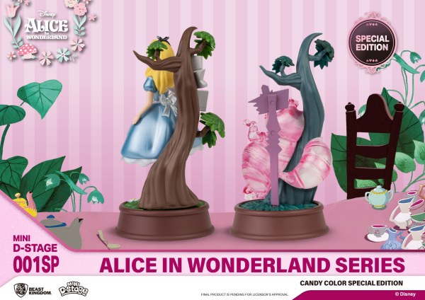 PACK 2 FIGURAS ALICIA EN EL PAÍS DE LAS MARAVILLAS CANDY COLOR EDICIÓN ESPECIAL - MINI DISNEY D-STAGE