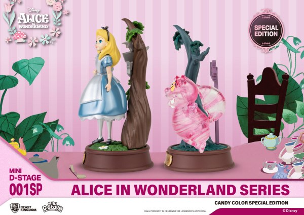 PACK 2 FIGURAS ALICIA EN EL PAÍS DE LAS MARAVILLAS CANDY COLOR EDICIÓN ESPECIAL - MINI DISNEY D-STAGE
