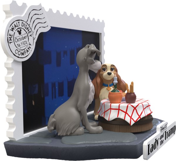 DIORAMA LA DAMA Y EL VAGABUNDO - ETAPA D DEL 100 ANIVERSARIO DE DISNEY