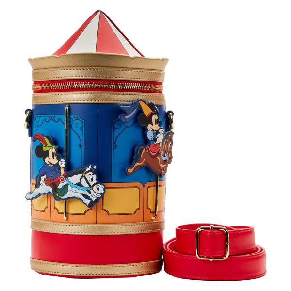 BOLSO DE HOMBRO CARRUSEL MICKEY & MINNIE VALIENTE PEQUEÑOS BOLSOS DE HOMBRO - DISNEY LOUNGEFLY