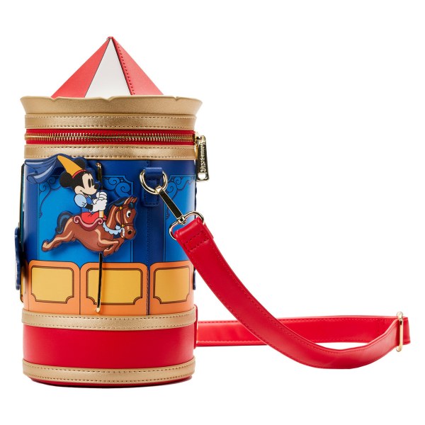 BOLSO DE HOMBRO CARRUSEL MICKEY & MINNIE VALIENTE PEQUEÑOS BOLSOS DE HOMBRO - DISNEY LOUNGEFLY