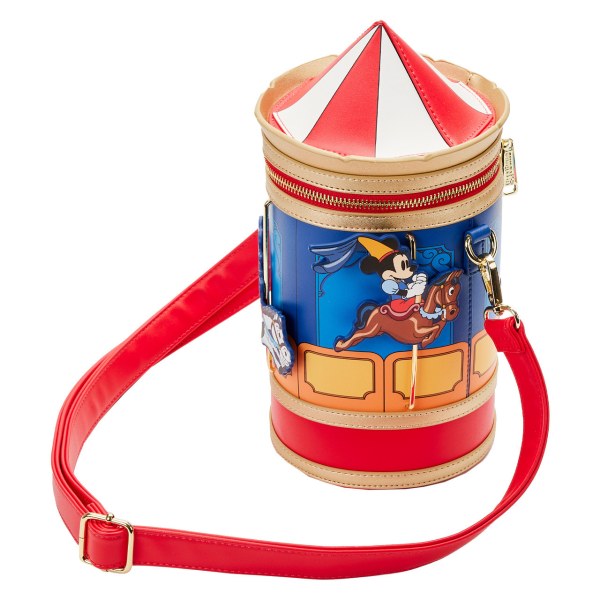 BOLSO DE HOMBRO CARRUSEL MICKEY & MINNIE VALIENTE PEQUEÑOS BOLSOS DE HOMBRO - DISNEY LOUNGEFLY