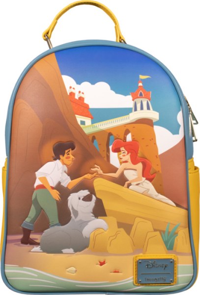 MINI MOCHILA LA SIRENITA ARIEL & ERIC EN LA PLAYA - DISNEY LOUNGEFLY
